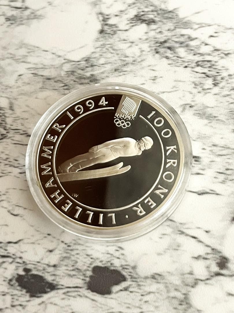 【未開封】1994年リレハンメル冬季オリンピック 記念銀貨4枚セット No.5