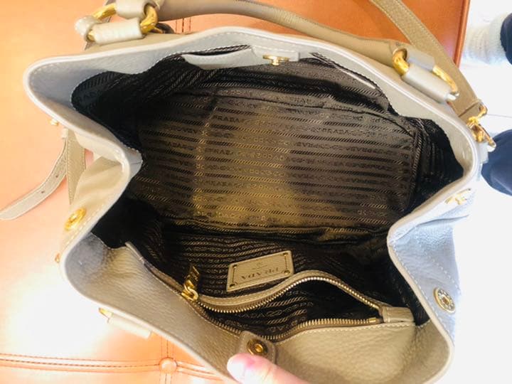 プラダ BN1777 ロゴ 2way トートバッグ カーフ