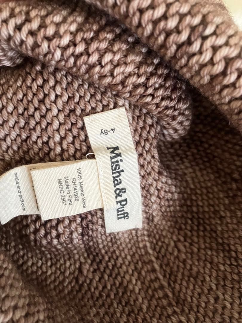 帽子 misha and puff garter hat affogato 4-8