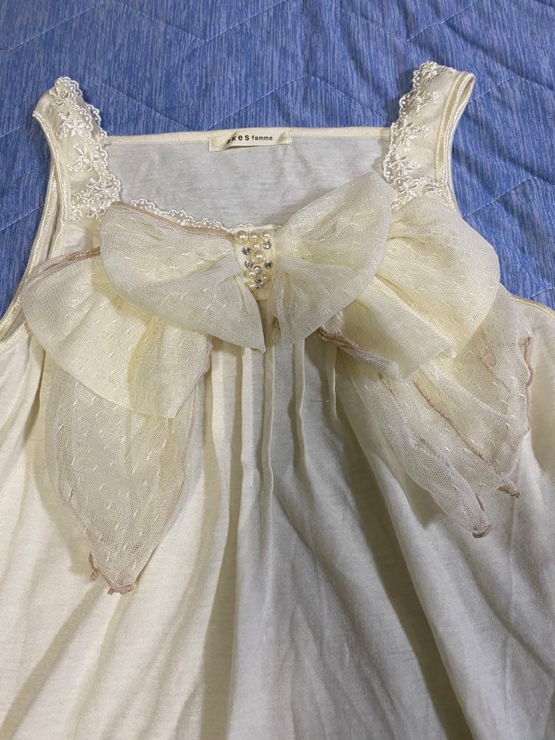 axes femme ビッグリボン BIGリボン タンクトップ