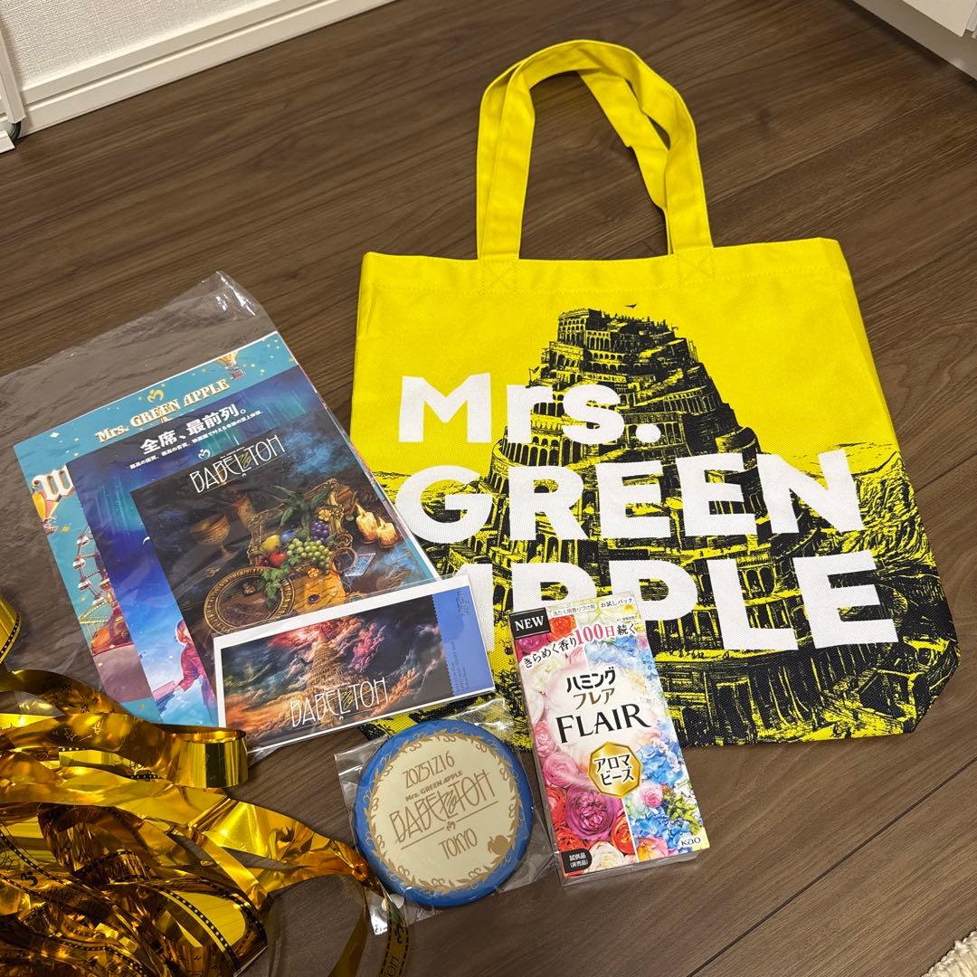 Mrs. GREEN APPLE トートバッグ イエロー　バベルの塔