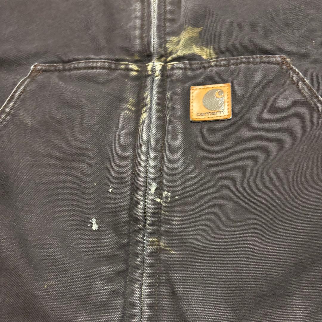 carhartt カーハート ダックベスト 裏ボア ブラウン V33DKB LT