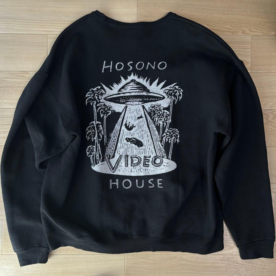 HOSONO VIDEO HOUSE スウェット ブラック XLサイズ