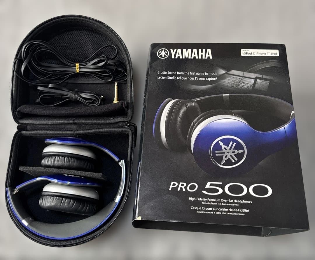 YAMAHA HPH-PRO500 BLUE ヘッドホン Vロッシ　サイン入り