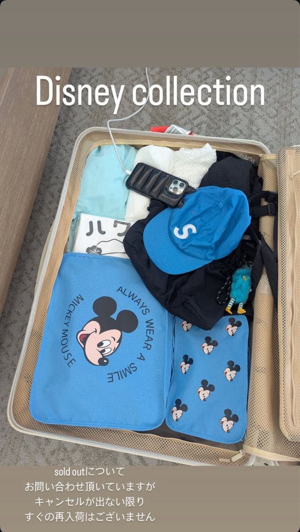 【新品未開封】Disney collection / WCJ（ブルー）再入荷なし