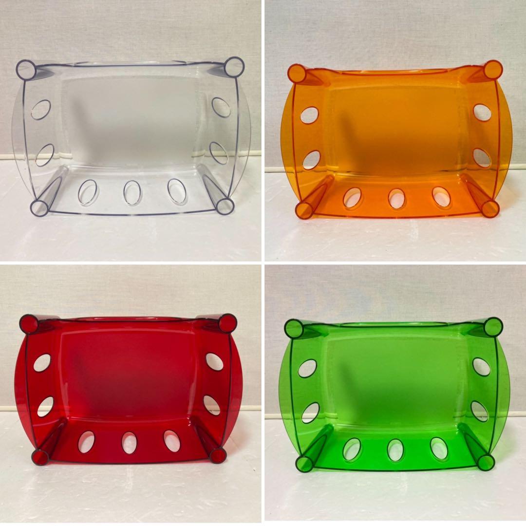 イタリア製 グッチーニ ワゴン ラック バスケット キャスター付き 収納 4段