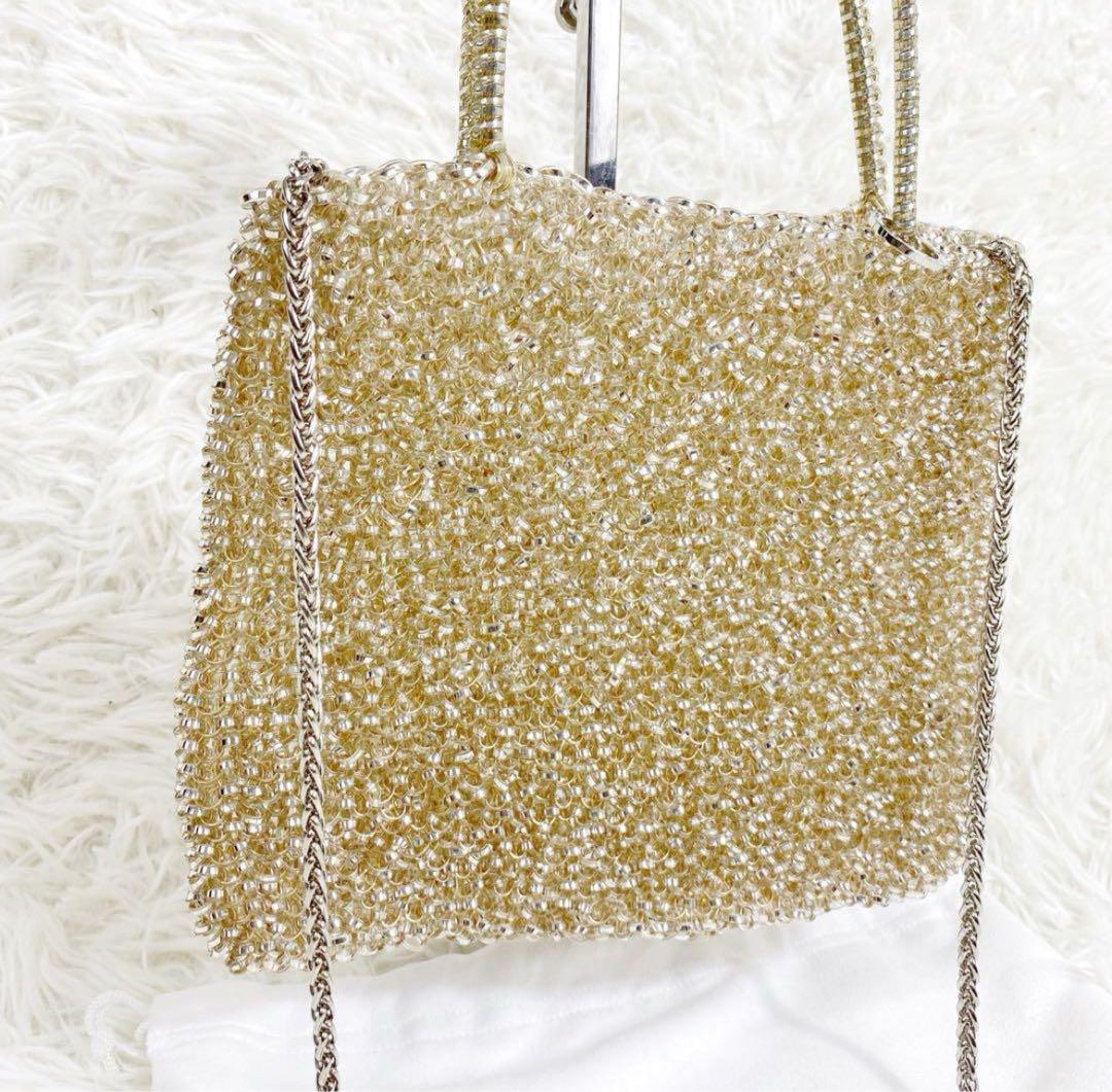 ANTEPRIMA ゴールド スクエアバッグ