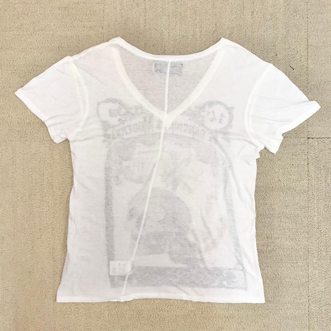 SHARE SPIRIT スカルプリント Tシャツ 半袖 カットソー S3356