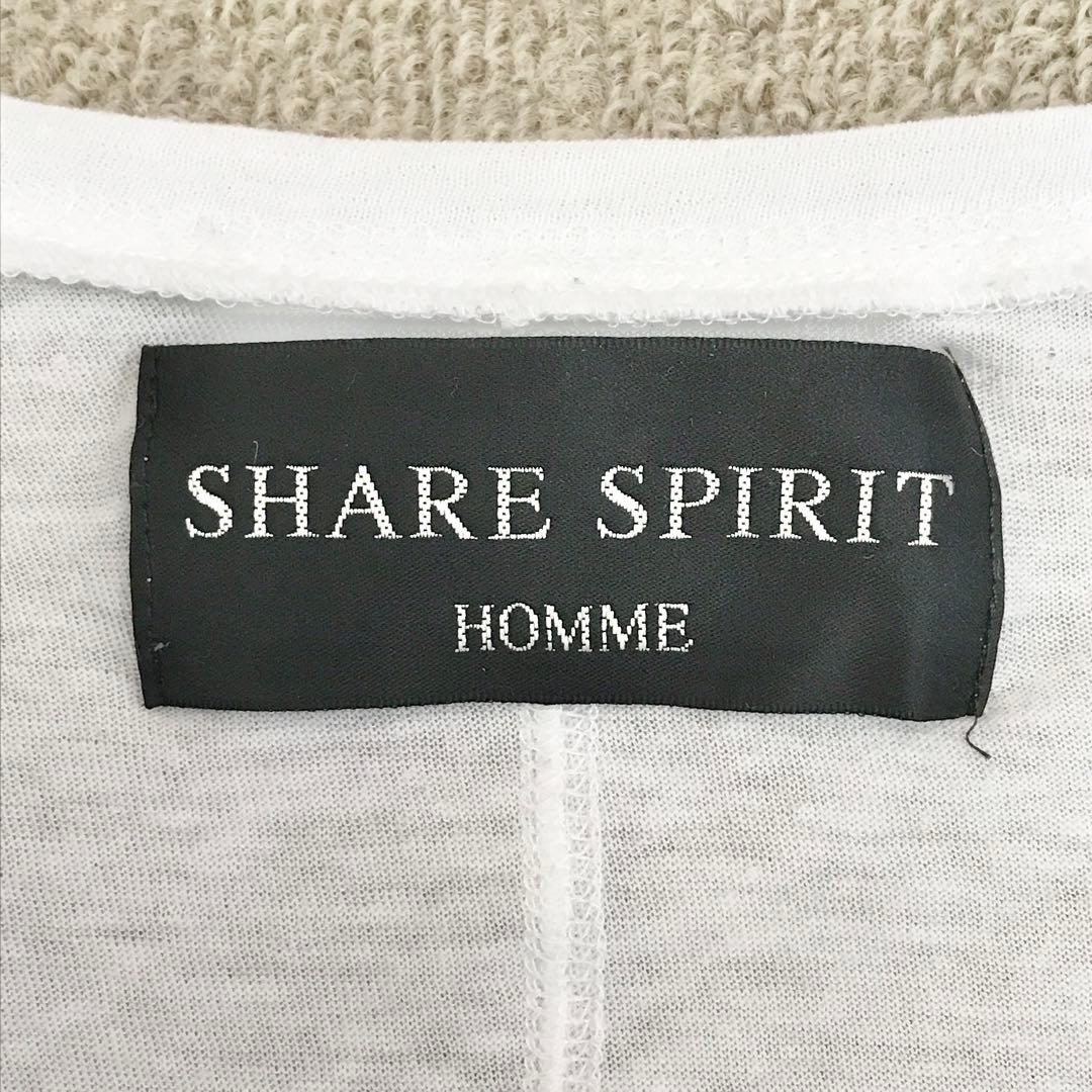 SHARE SPIRIT スカルプリント Tシャツ 半袖 カットソー S3356