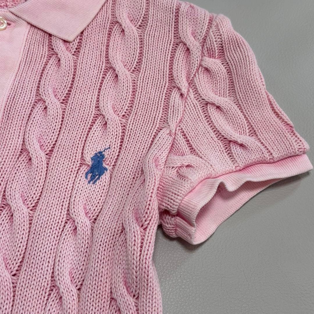 ポロラルフローレン ポロシャツ ケーブルニット XSサイズ 刺繍 QRコード