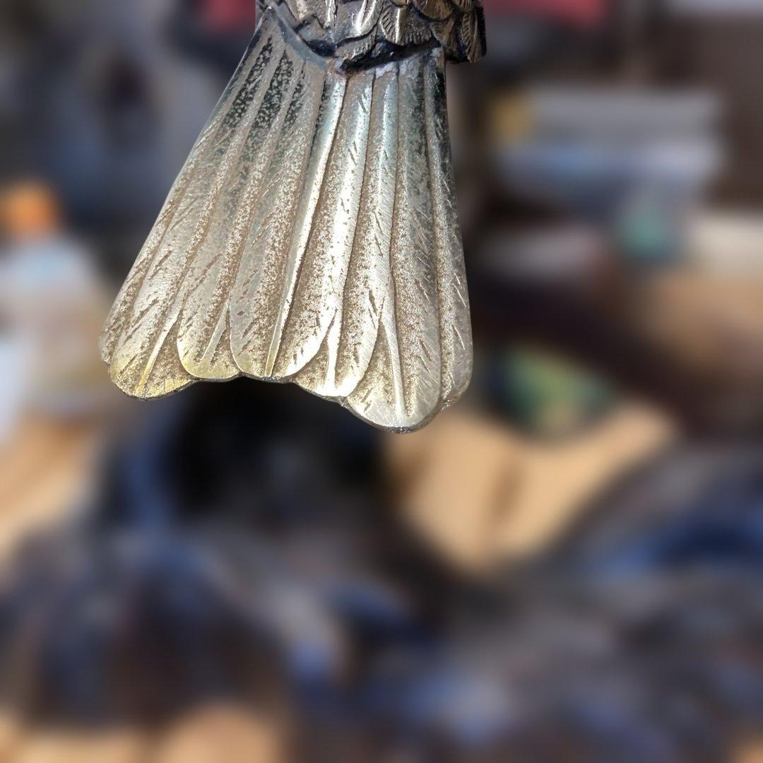 鷲の金属彫刻 ブロンズ色