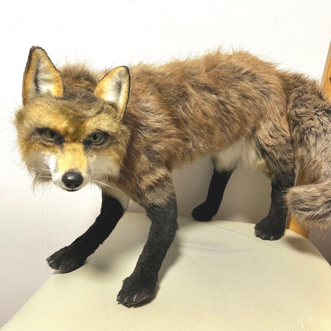 アートドール アカギツネ　狐　キツネ　ハンドメイド　海外作家様　リアルサイズ