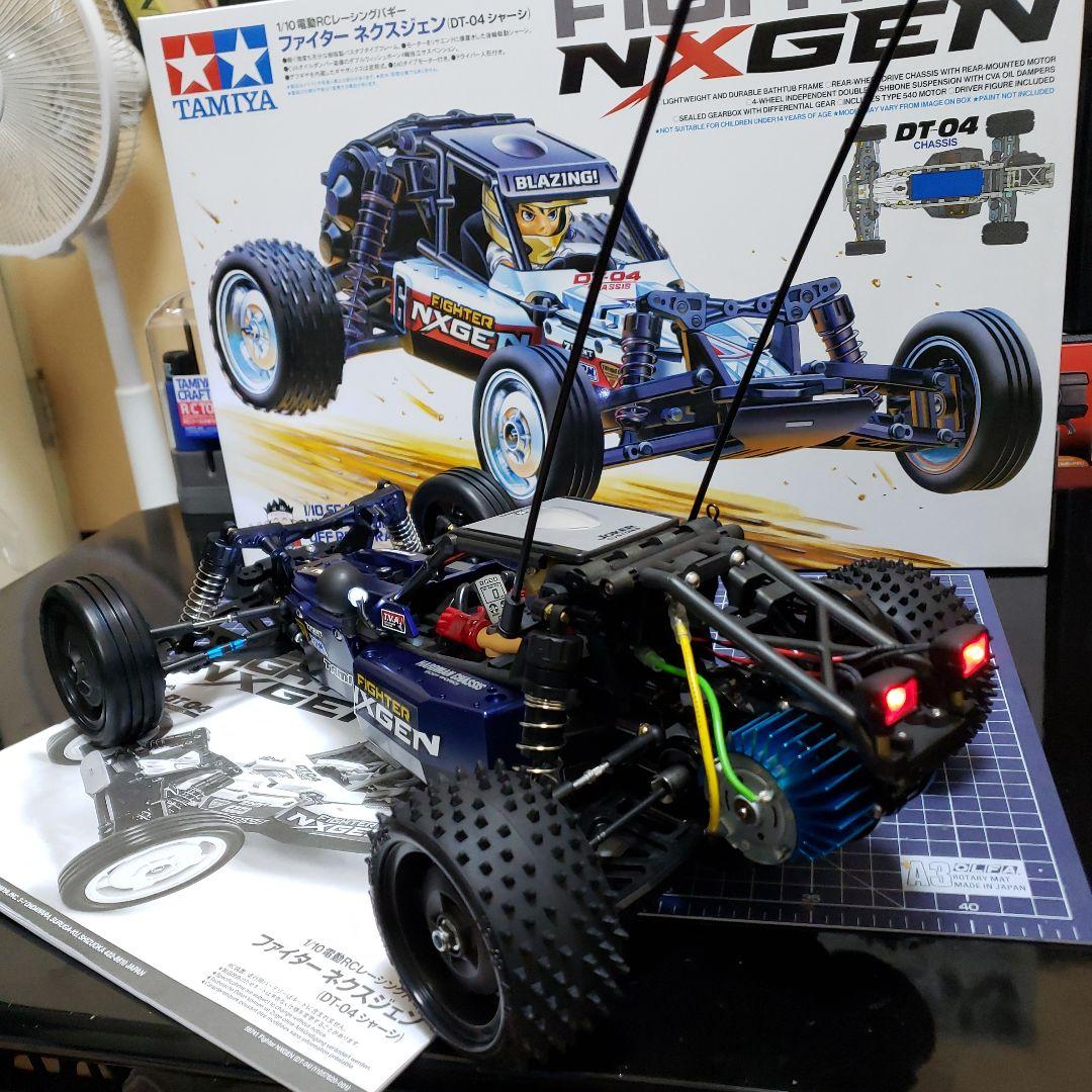 タミヤ DT04 ファイターネクスジェン カスタム サーボ付き、メカレス