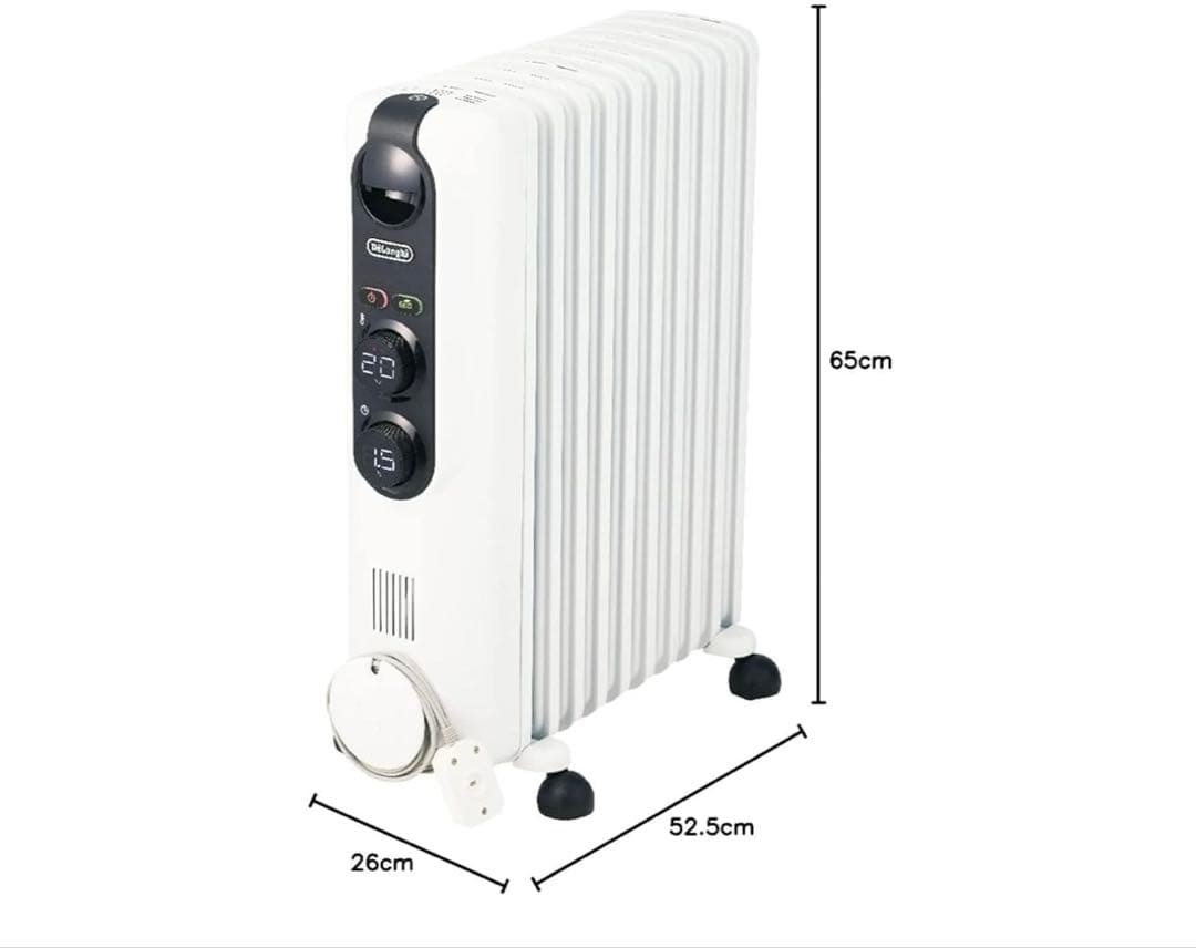 美品デロンギ アミカルドRHJ35M1015‑BK オイルヒーター 冬にぴったり