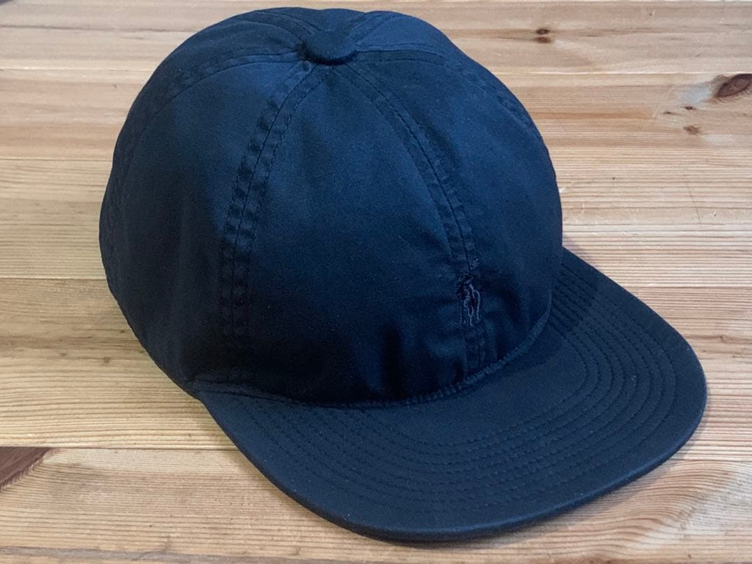 レア 90's ポロ ラルフローレン コットン キャップ ブラック L-XL 黒