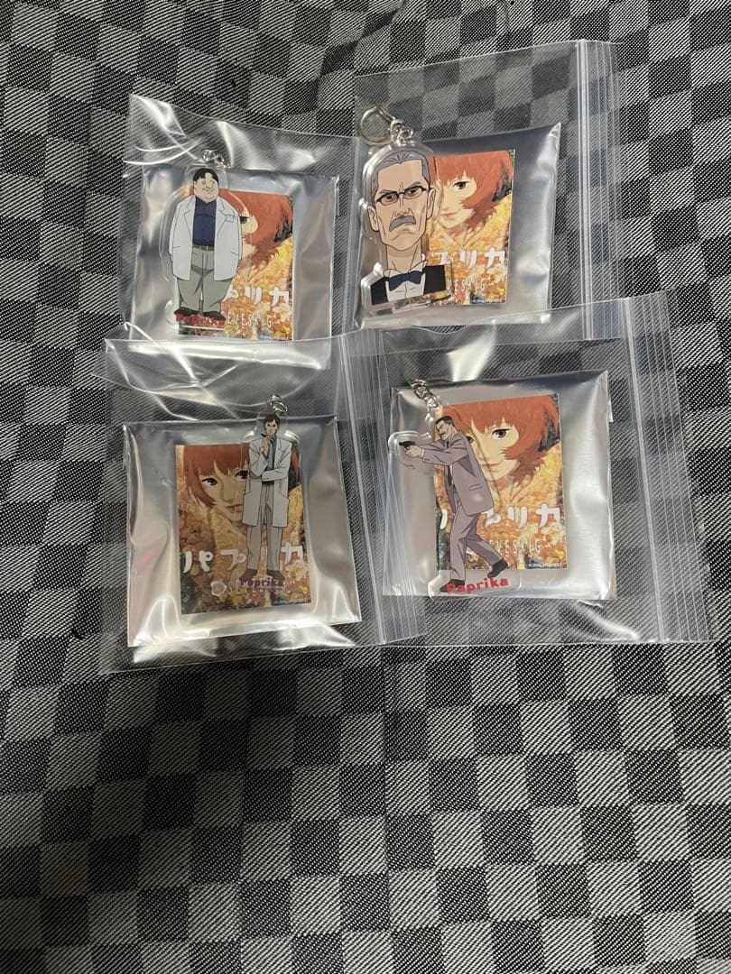 今敏　パプリカ　クリアスタンドキーホルダー　4点セット