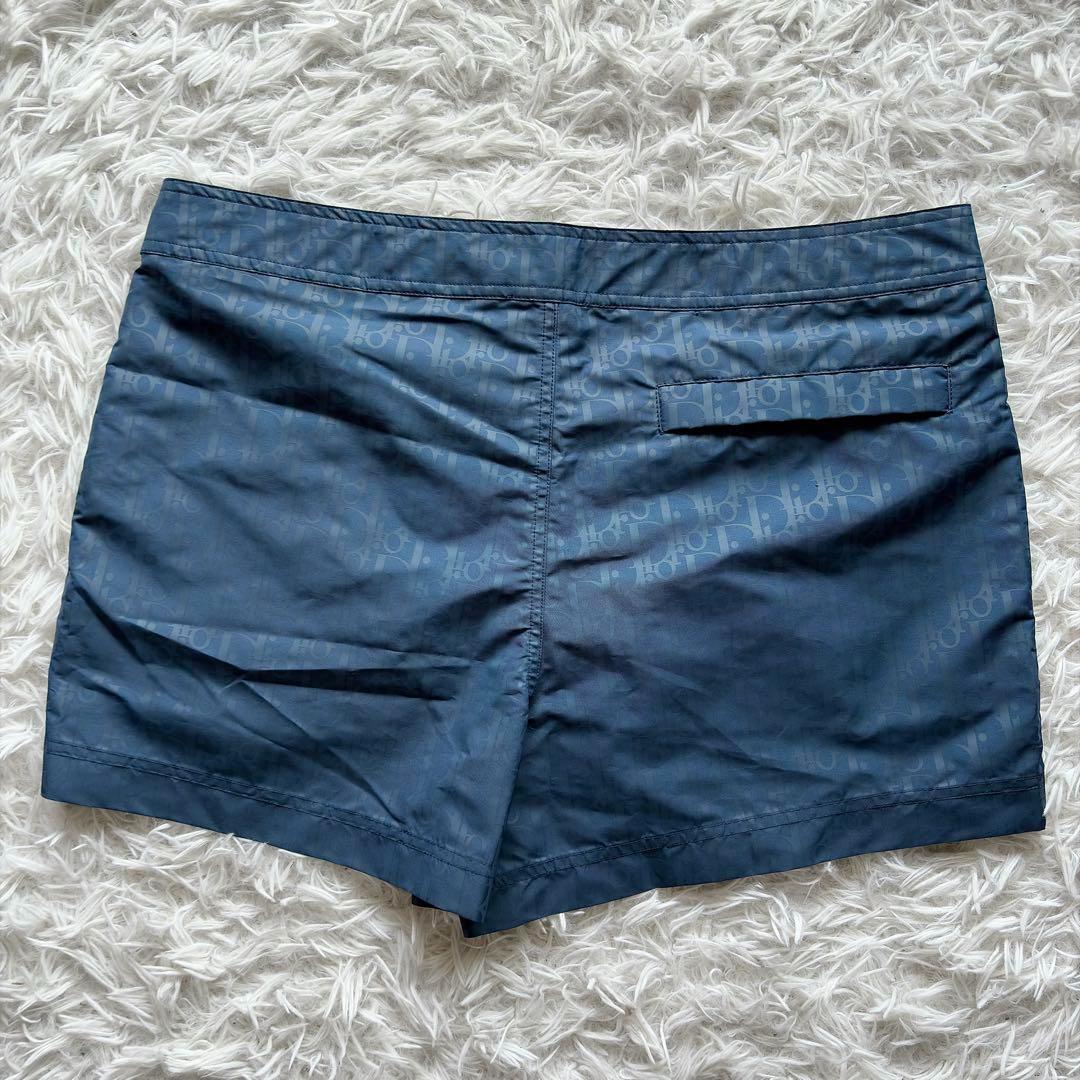 未使用品　ディオール オブリーク スイムショーツ M ブルー 総柄　ロゴ