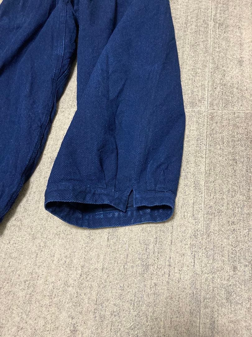 パンツ indigo pleats widepants djangoatour