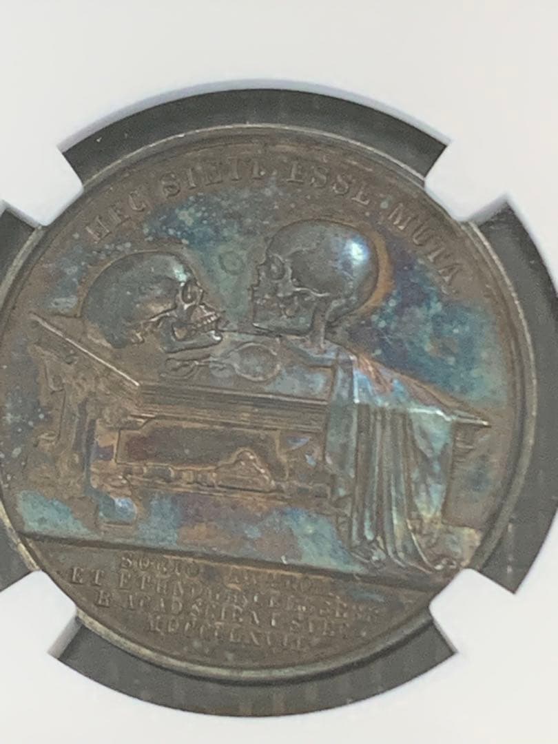 出品期間限定　珍品1867年 スウェーデン ダークトーン　レアな不気味な銀メダル