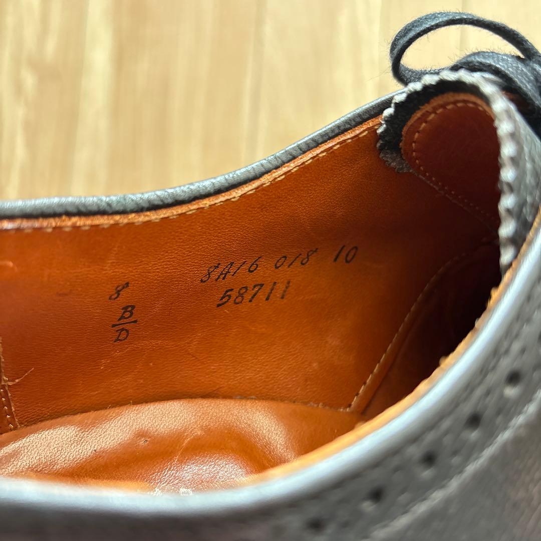 靴 Alden 58711 Wingtip Calf 8D