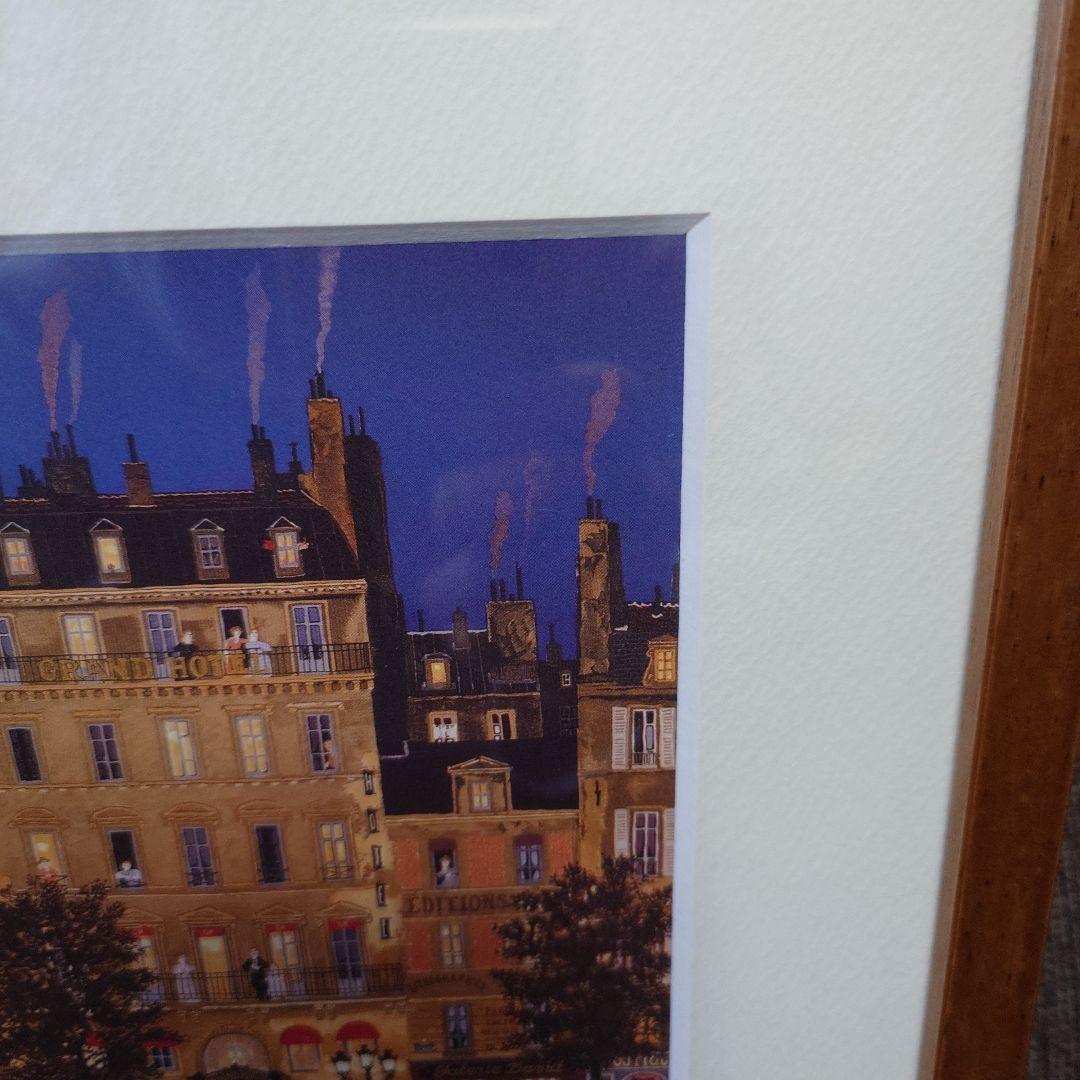 ドラクロワ　グランドホテル　 リトグラフ 木製フレーム付き