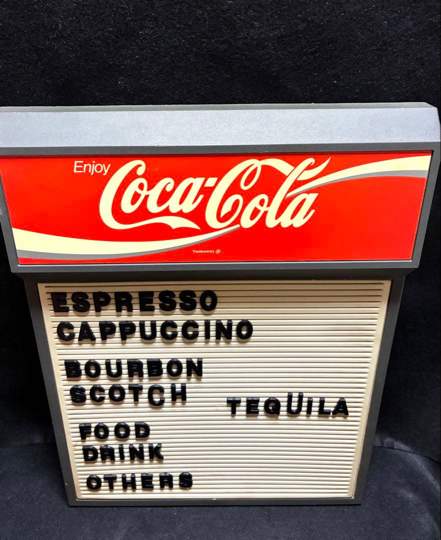 コカコーラ　メニューボード　ビンテージ　昭和レトロ　アメリカンダイナー