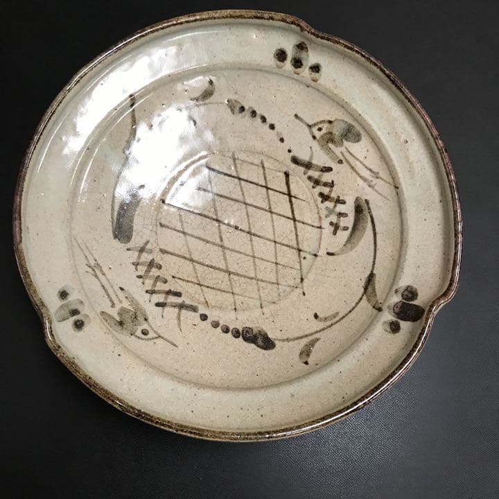 絵唐津　菓子皿