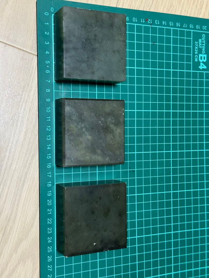 遼寧石　印材　印石　大材　公募用　書法展　篆刻　7cm 3点セット　①