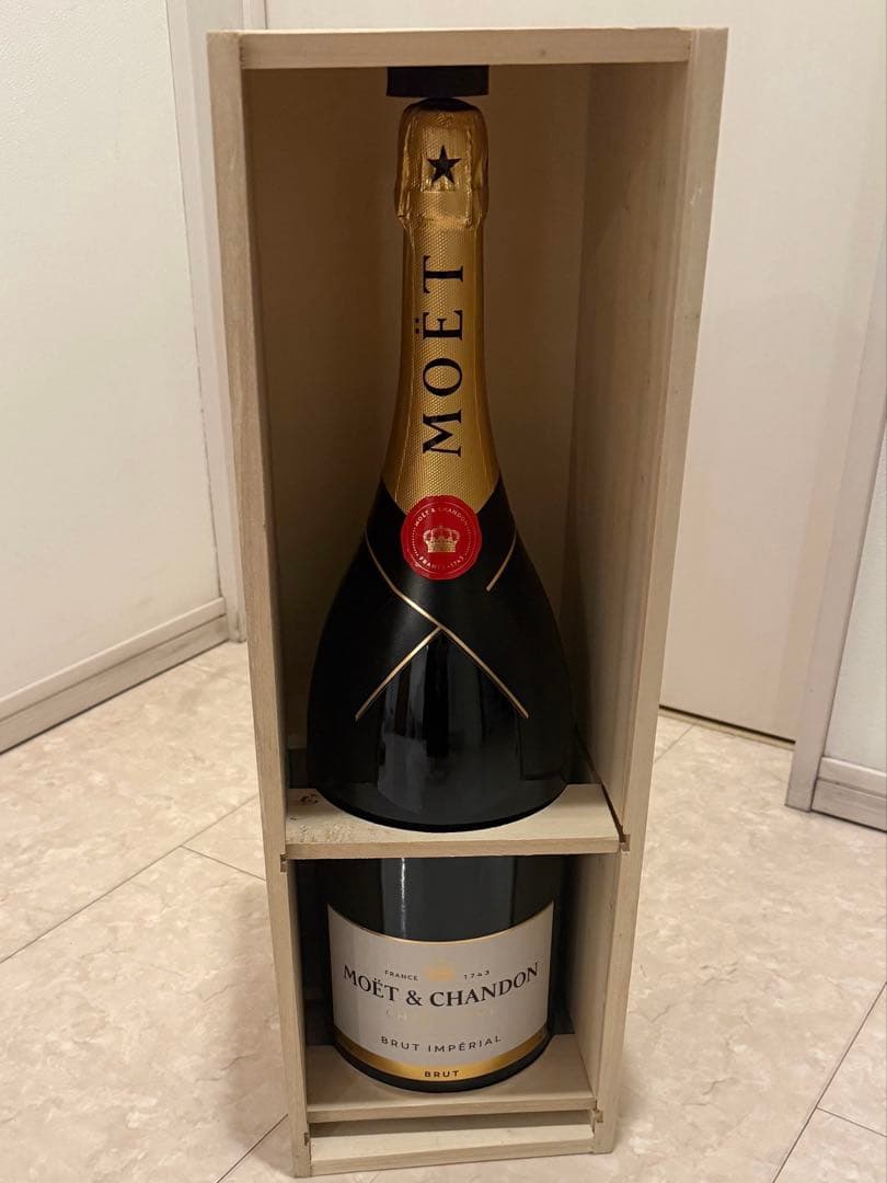 【新品】MOET & CHANDON シャンパン 3000ml 木箱入り