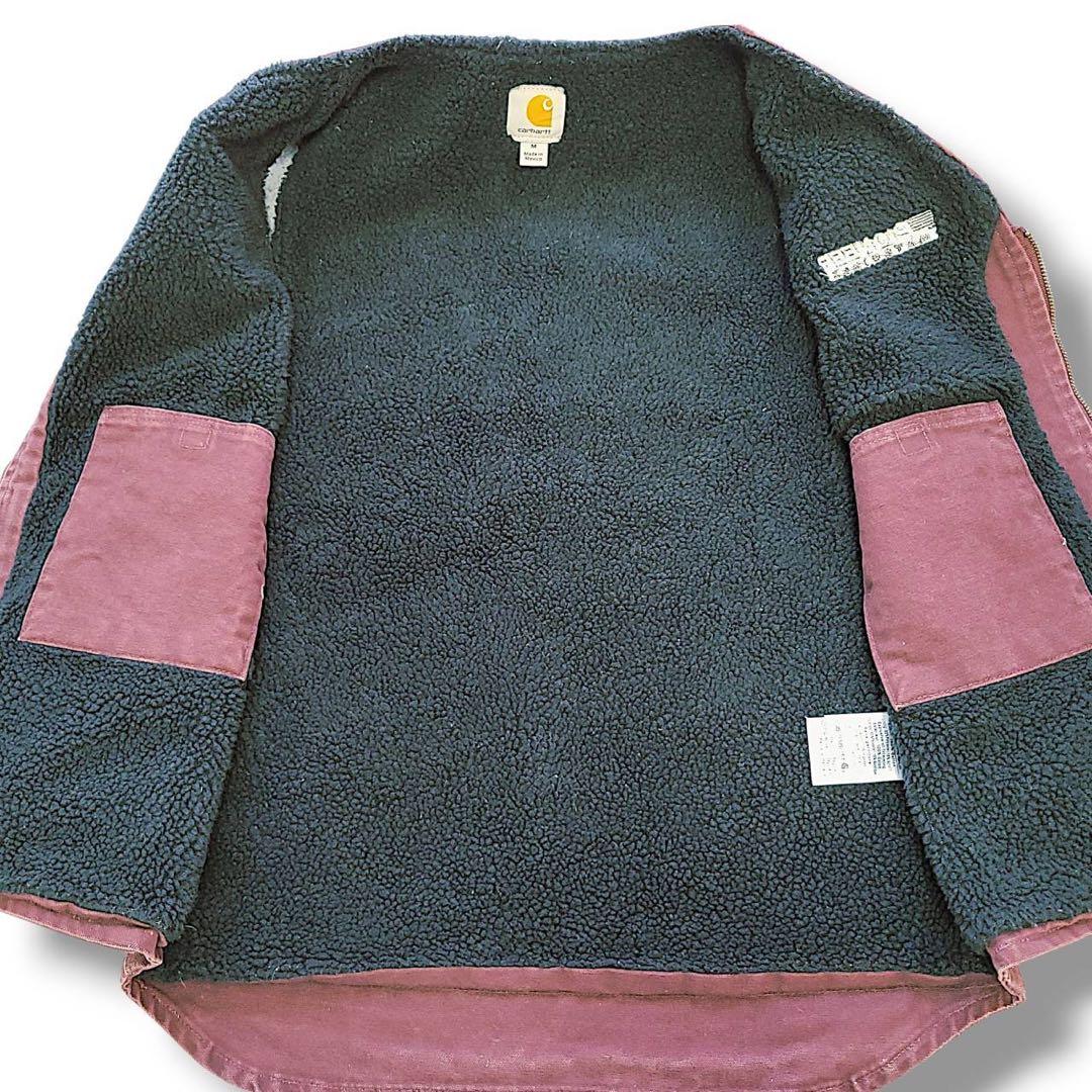 超希少カラー　カーハート　ダック　ボア　ベスト　バーガンディー　グッドフェード