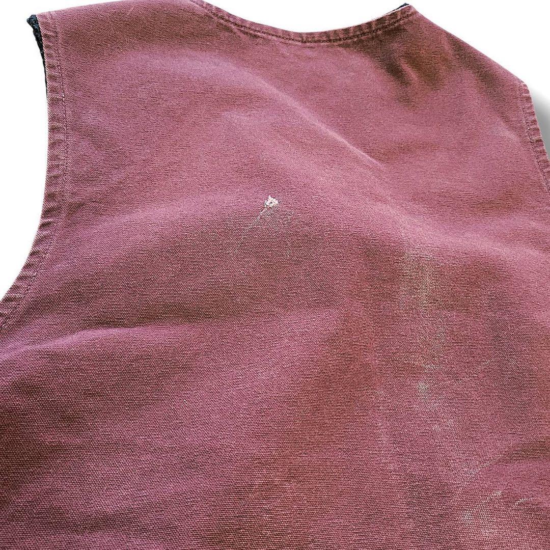 超希少カラー　カーハート　ダック　ボア　ベスト　バーガンディー　グッドフェード