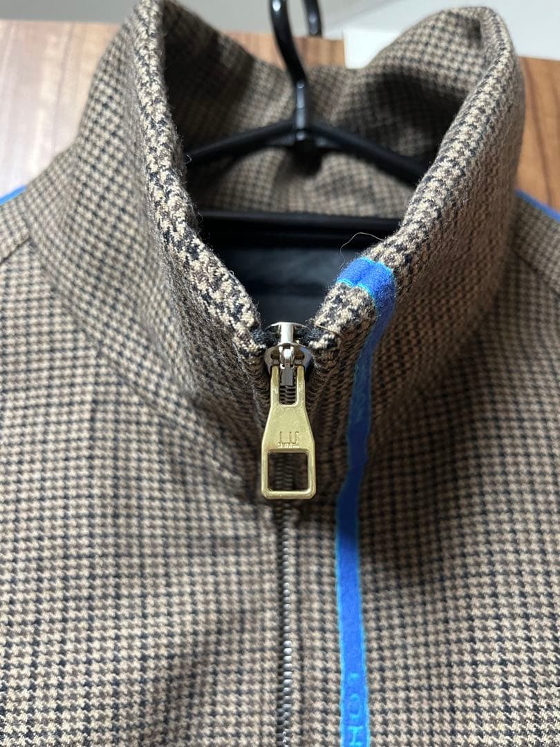 【中古美品】dunhill ブラウン・チェック柄 ジャケット Lサイズ