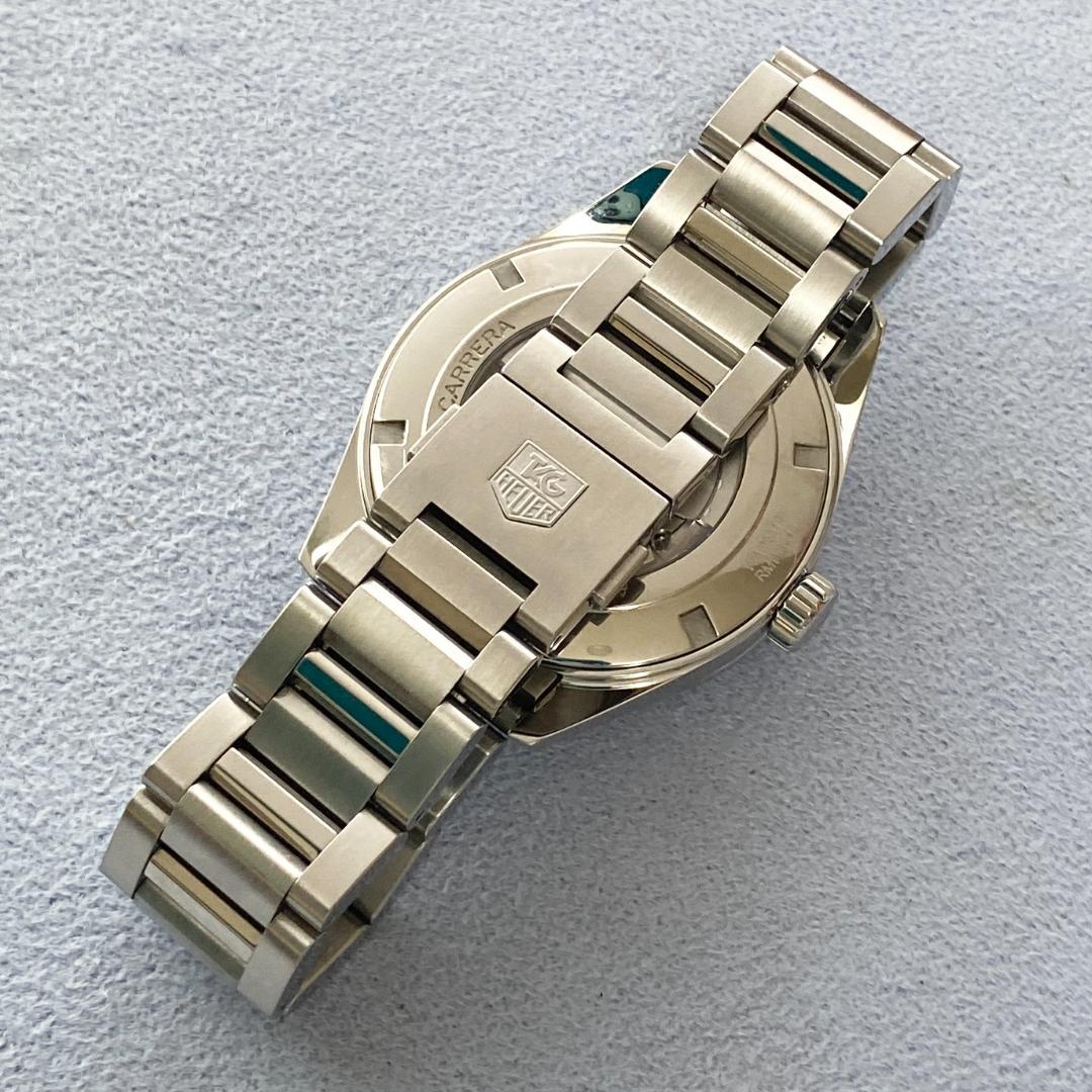 OH済 タグホイヤー カレラ キャリバー7 ツインタイム グレーダイアル AT