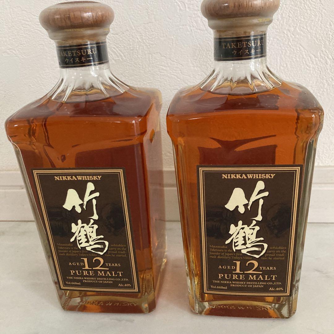 竹鶴12年古酒角瓶2本セット