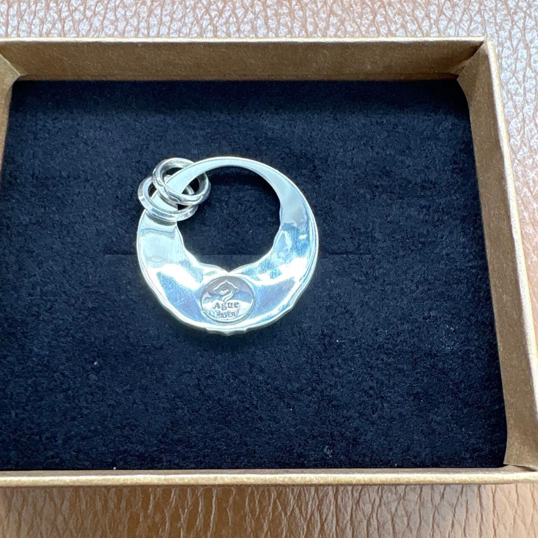 Ague art jewelryアイヌ模様シルバーペンダント