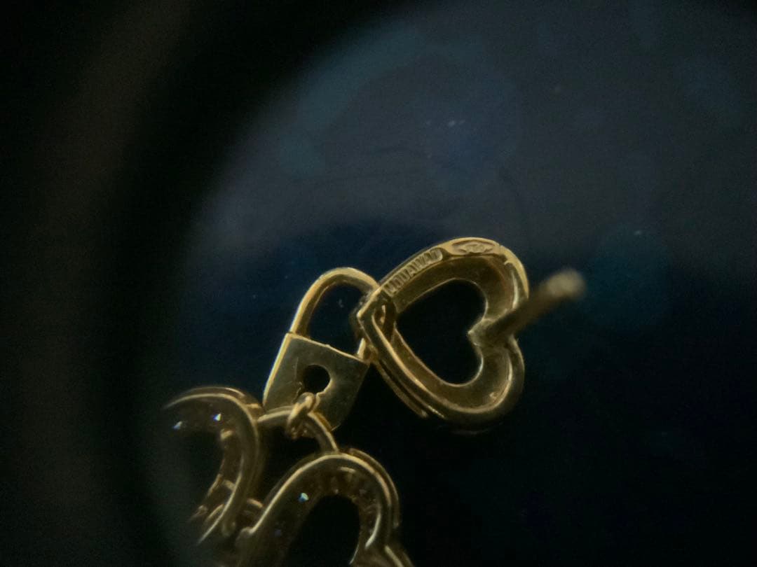 モワード　　mouawad ハートピアス　k18YG