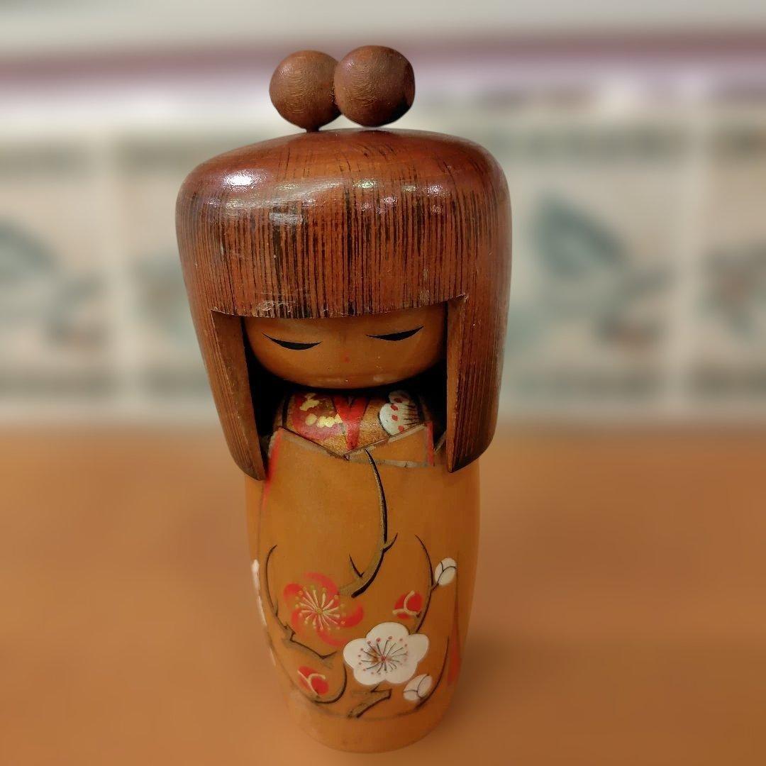 田中虎杖ナチュラルウッドのこけし人形