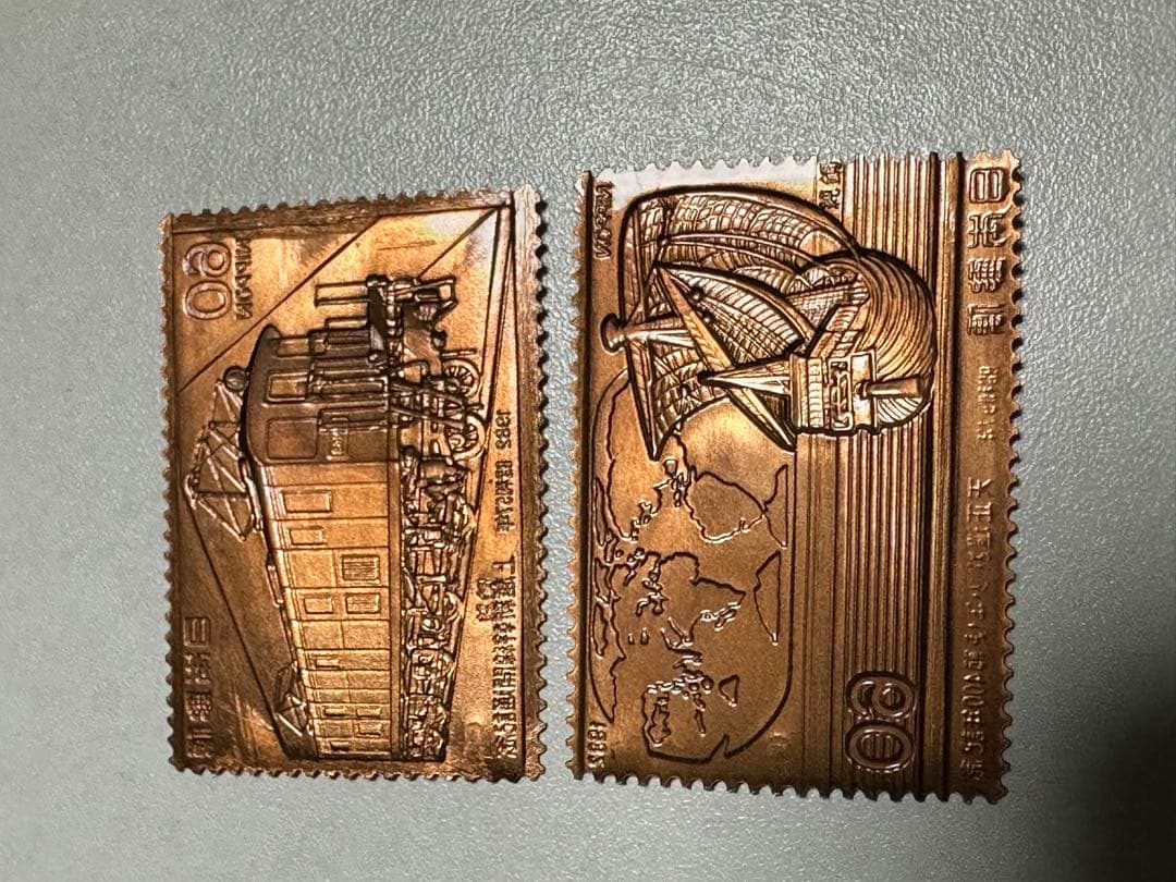 希少　松本徽章工業　純金　金属工芸品　2枚セット5.20g 純金/純銅