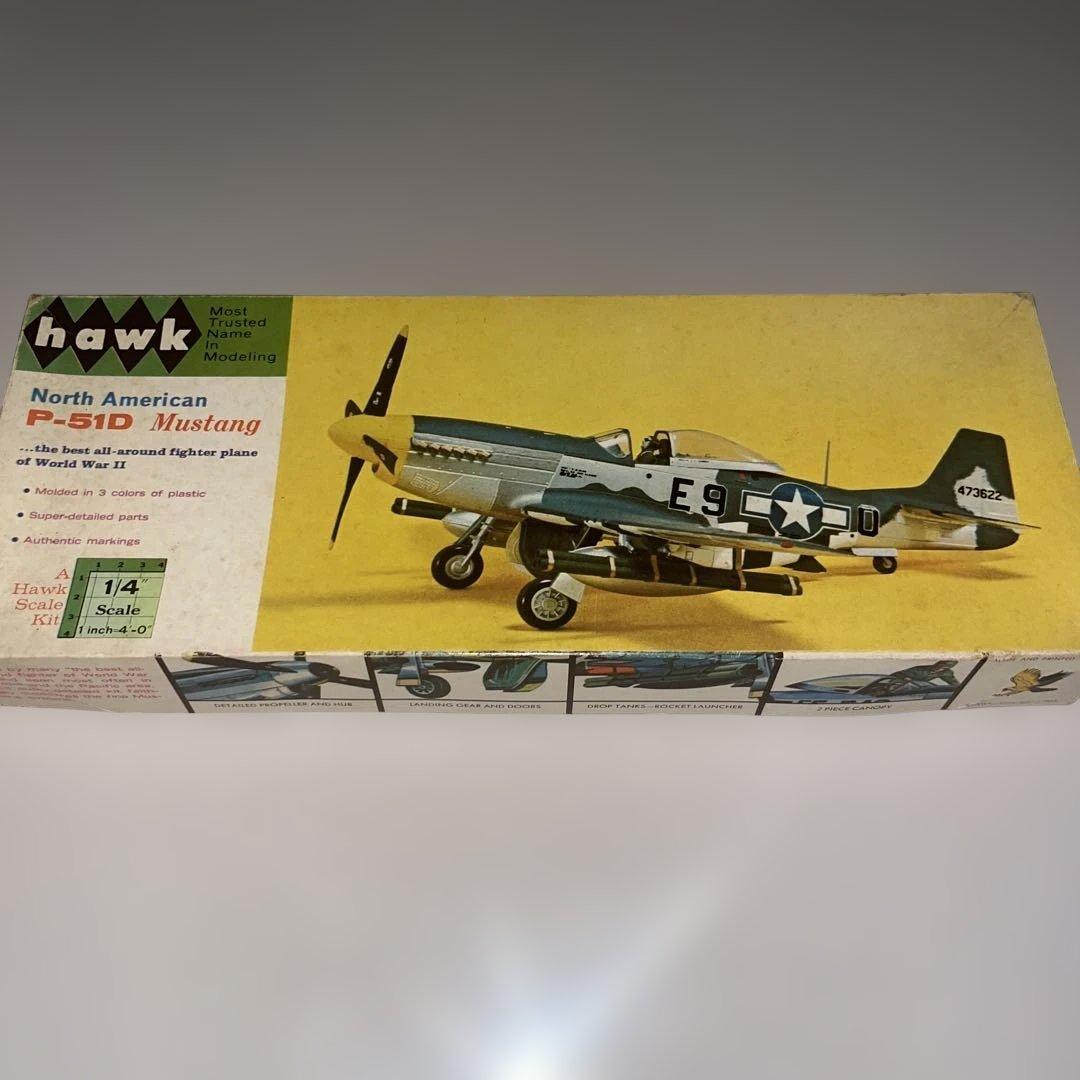 超希少 1962年製 ホーク製 1/48 P-51D ムスタング プラモデル
