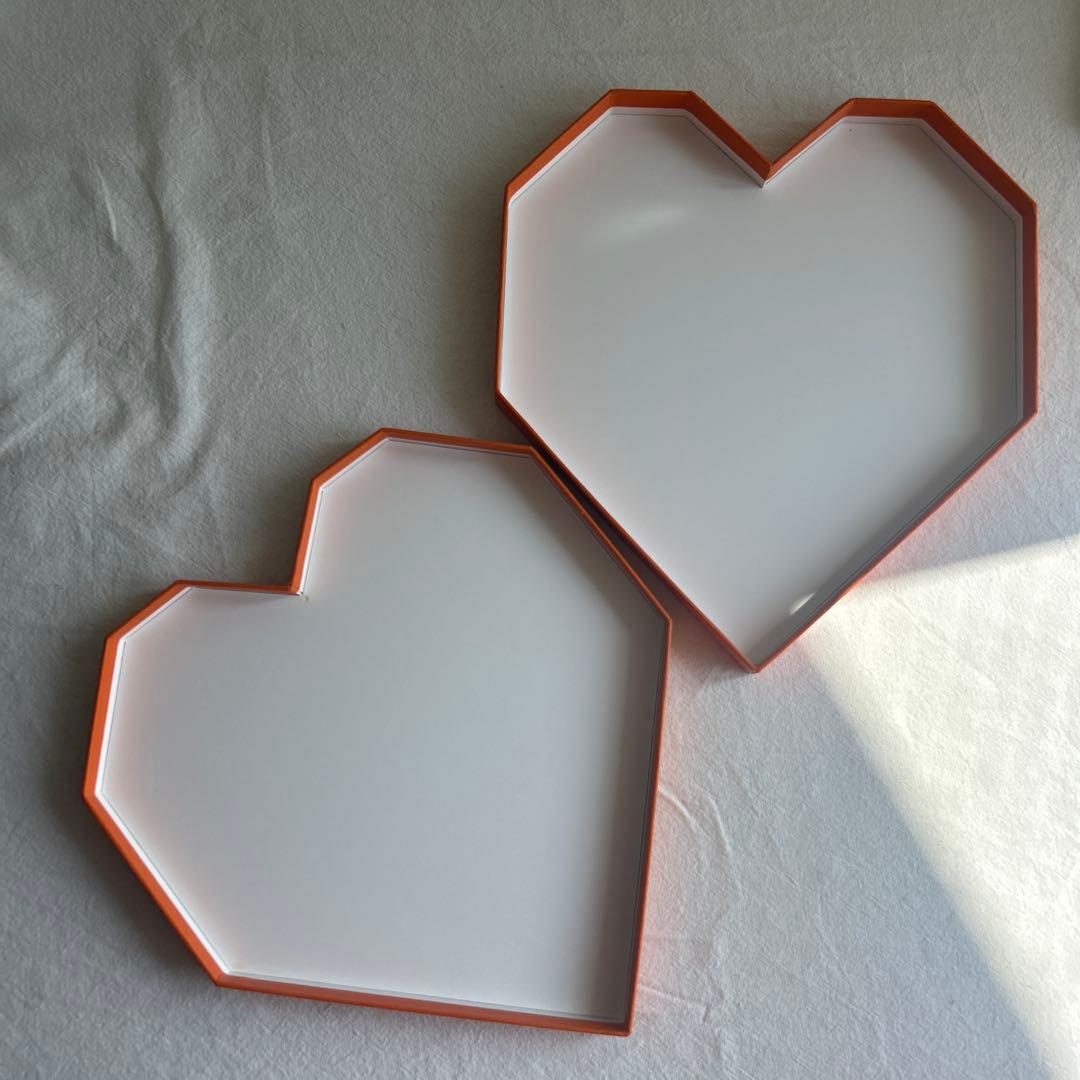 【激レア】HERMÈS オレンジ ハート型ギフト箱