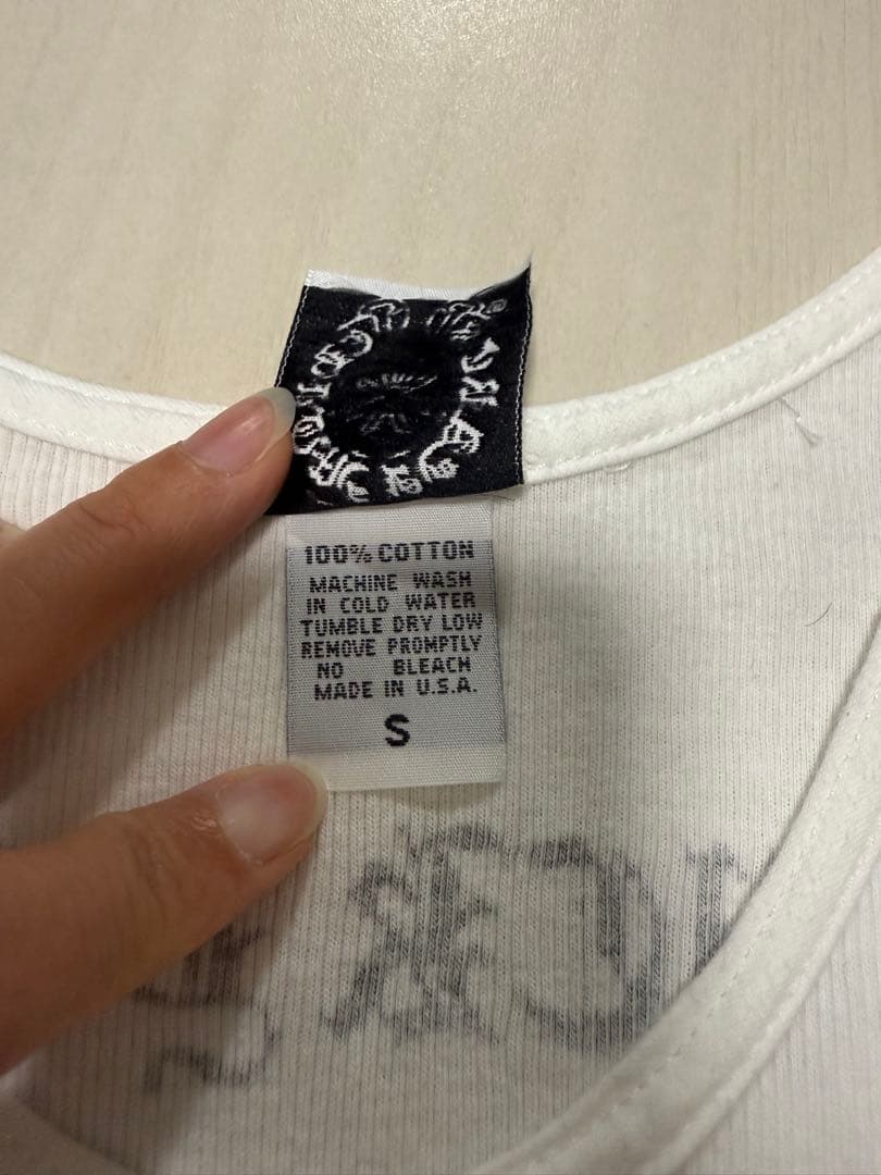 希少！クロムハーツ　タンクトップ ホワイト