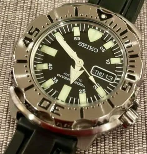セイコー SEIKO ブラックモンスター 7S26-0350 ダイバーズ美品