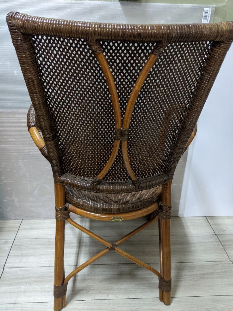 KAZAMA カザマ ラタン チェア 椅子 籐 アームチェア 肘付き