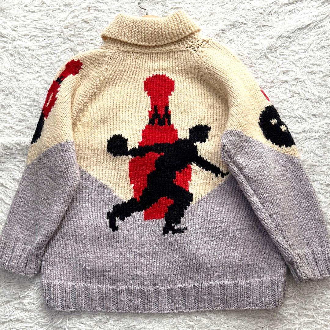 【超希少】 50s ボーリング カウチン カーディガン CROWN フリーサイズ