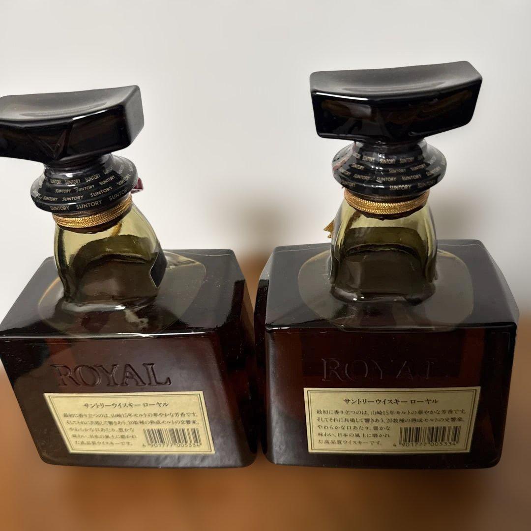 【希少・山崎15年モルト】サントリー ローヤル SR 720ml 2本ギフト箱付