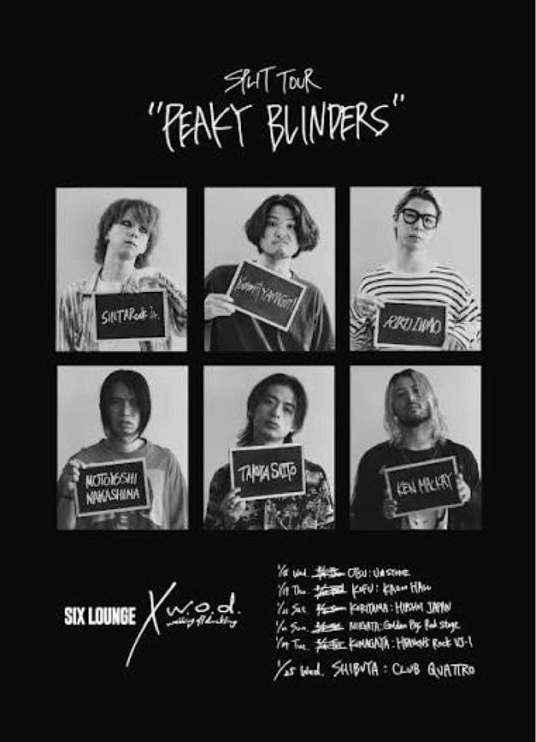 SIX LOUNGE w.o.d. サイン入りポスター