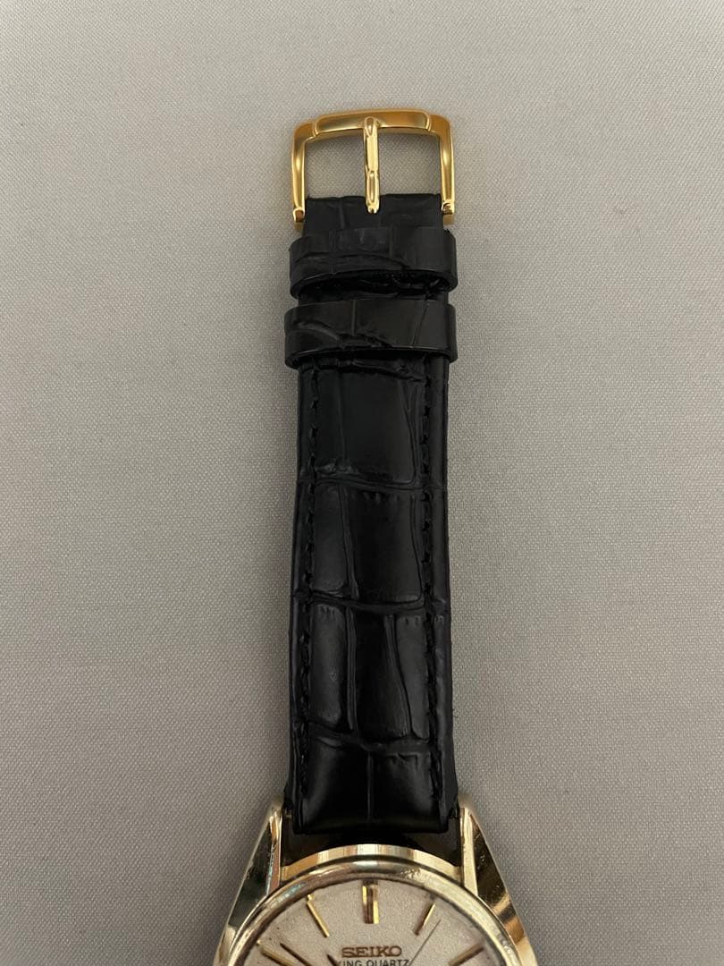 SEIKO KING QUARTZ メンズ腕時計ゴールド 4822-8000