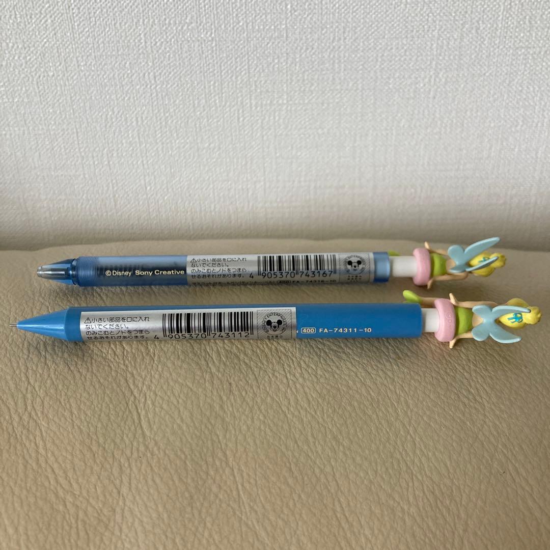 ディズニー　ティンカーベル　ボールペン　シャーペンセット　平成レトロ