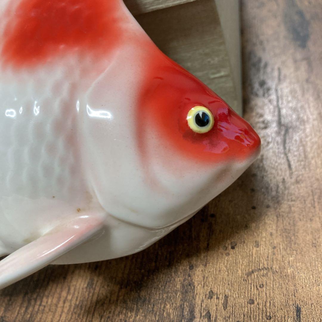 ノリタケ　ボーンチャイナ 金魚 琉金 シカ印　アンティークオブジェ　骨董　レトロ