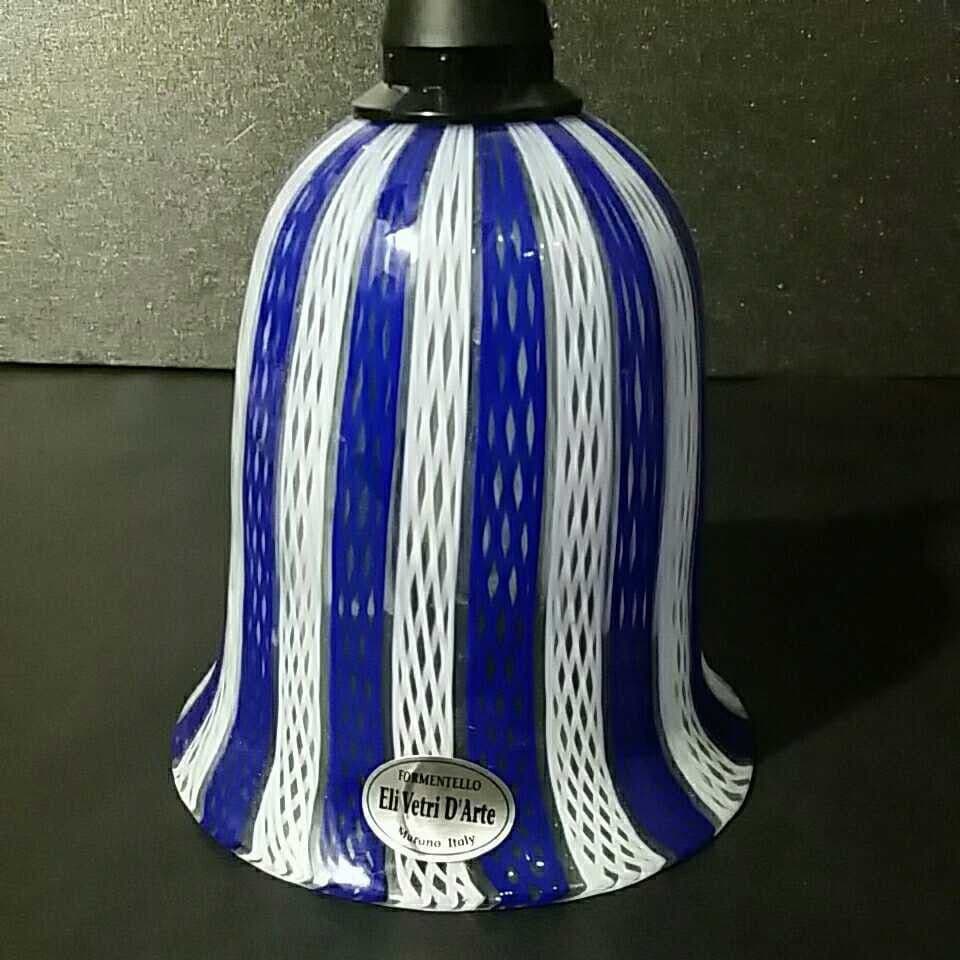 MURANO ムラノ ブルー レース ペンダントライト ランプシェード